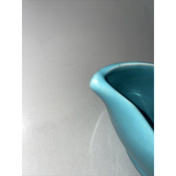 MCM California West Coast Pottery USA Turquoise Blue Aqua Dish / Bowl / Planter - Picture 7 of 8